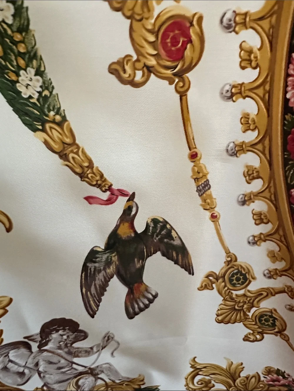Smithsonian Institution 100% silk twill scarf
